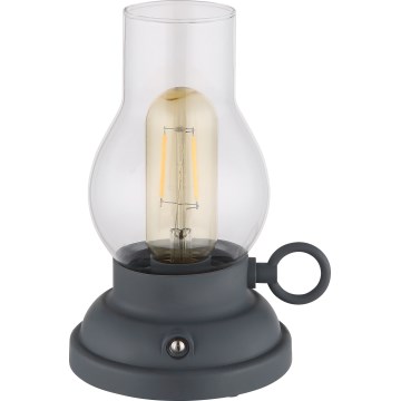 Globo - Genopladelig LED bordlampe m. touch-funktion dæmpbar LED/1W/3,7V 1200 mAh antracit