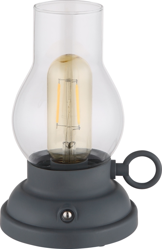 Globo - Genopladelig LED bordlampe m. touch-funktion dæmpbar LED/1W/3,7V 1200 mAh antracit
