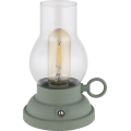 Globo - Genopladelig LED bordlampe m. touch-funktion dæmpbar LED/1W/3,7V 1200 mAh grøn