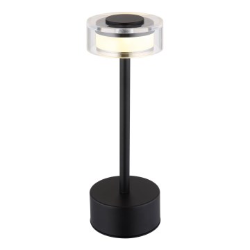 Globo - Genopladelig LED bordlampe m. touch-funktion dæmpbar LED/2,5W/3,7V 2700/4000/6500K 1800mAh sort