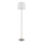 Globo - Gulvlampe 1xE27/40W/230V hvid/mat krom