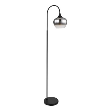 Globo - Gulvlampe 1xE27/40W/230V sort/røget