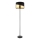 Globo - Gulvlampe 1xE27/60W/230V diameter 35 cm sort/guldfarvet