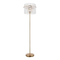 Globo - Gulvlampe 1xE27/60W/230V guldfarvet