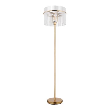 Globo - Gulvlampe 1xE27/60W/230V guldfarvet