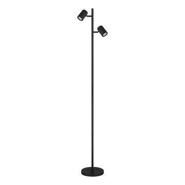 Globo - Gulvlampe 2xGU10/5W/230V sort