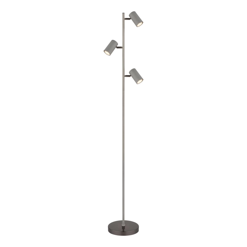 Globo - Gulvlampe 3xGU10/5W/230V grå