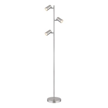 Globo - Gulvlampe 3xGU10/5W/230V mat krom