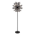 Globo - Gulvlampe 6xE14/25W/230V sort/røget