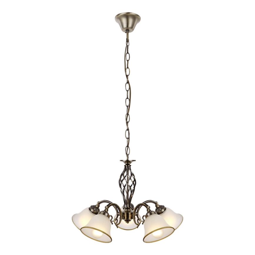 Globo - Lampe m. kædeophæng 5xE27/60W/230V