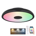Globo - LED badeværelseslampe dæmpbar m. RGBW-farver og højttaler LED/18W/230V 3000-6500K IP44 + fjernbetjening