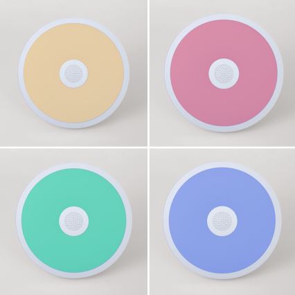 Globo - LED badeværelseslampe dæmpbar m. RGBW-farver og højttaler LED/18W/230V 3000-6500K IP44 + fjernbetjening