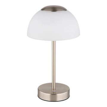 Globo - LED Bordlampe dæmpbar og genopladelig LED/2,5W/5V 1800mAh 2700K/4000K/6500K mat krom