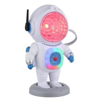 Globo - LED bordlampe m. RGB-farver LED/6W/5V astronaut hvid