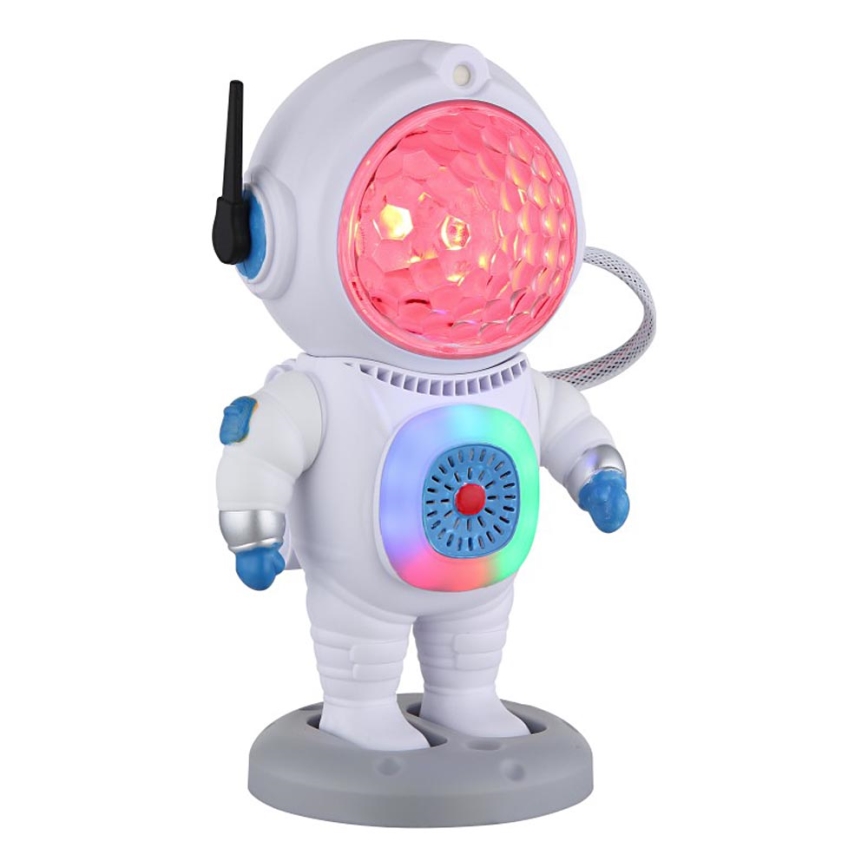 Globo - LED bordlampe m. RGB-farver LED/6W/5V astronaut hvid