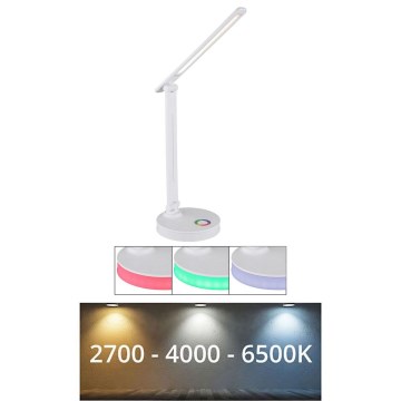 Globo - LED bordlampe m. RGBW-farver m. touch-funktion dæmpbar LED/5W/230V + LED/2W 2700K/4000K/6500K hvid