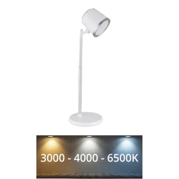 Globo - LED bordlampe m. touch-funktion dæmpbar 04.01.2001 LED/6W/3,7V 3000K/4000K/6500K 1500 mAh USB hvid