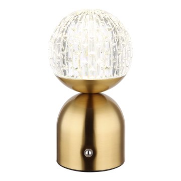 Globo - LED bordlampe m. touch-funktion dæmpbar LED/2,5W/3,7V 2700/4000/6500K 1800 mAh USB messing