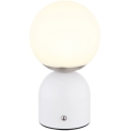 Globo - LED bordlampe m. touch-funktion dæmpbar LED/2W/5V 2700/4000/6500K 1800 mAh hvid