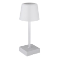 Globo - LED bordlampe m. touch-funktion dæmpbar LED/2W/5V 3000/4500/6500K 800 mAh sølvfarvet