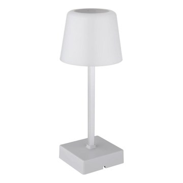 Globo - LED bordlampe m. touch-funktion dæmpbar LED/2W/5V 3000/4500/6500K 800 mAh sølvfarvet