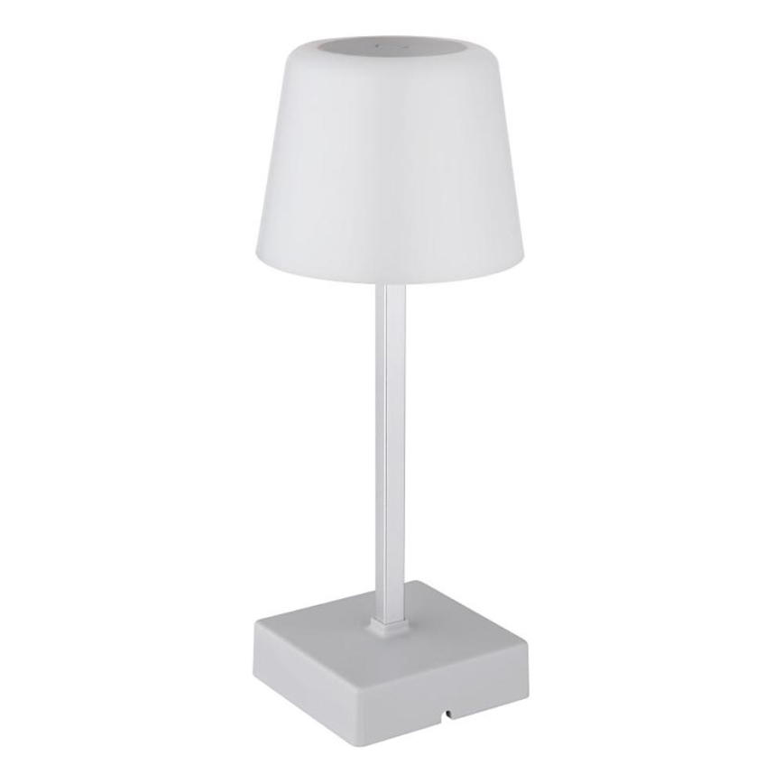 Globo - LED bordlampe m. touch-funktion dæmpbar LED/2W/5V 3000/4500/6500K 800 mAh sølvfarvet