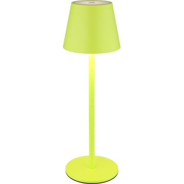 Globo - LED dæmpbar berøringsbetjent genopladelig udendørs bordlampe 3-i-1 LED/3W/5V 3000/4000/5000K IP54 1800 mAh grøn