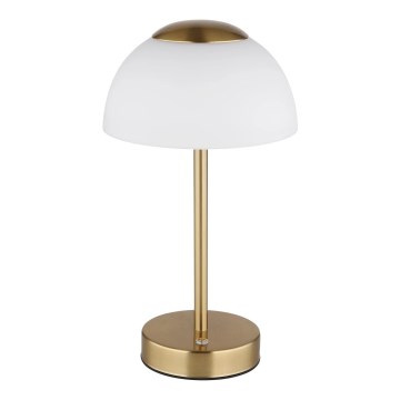 Globo - LED Dæmpbar genopladelig bordlampe LED/2,5W/5V 1800 mAh 2700K/4000K/6500K messing