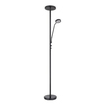 Globo - LED dæmpbar gulvlampe LED/18,5W/230V + LED/4,5W 3000K sort