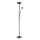 Globo - LED dæmpbar gulvlampe LED/18,5W/230V + LED/4,5W 3000K sort