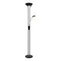 Globo - LED Dæmpbar Gulvlampe LED/20W/230V + LED/5,5W 3000K sort/guld