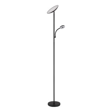 Globo - LED dæmpbar gulvlampe LED/20W/230V+ LED/5W 3000/4000/6500K sort
