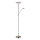 Globo - LED dæmpbar gulvlampe LED/28W/230V + LED/5W 3000K blank krom