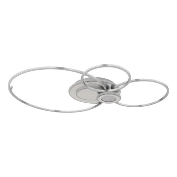 Globo - LED-dæmpbar loftlampe LED/36W/230V 2700-6500K sølv + fjernbetjening