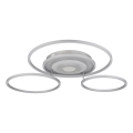 Globo - LED-dæmpbar loftlampe LED/60W/230V 2700-6500K 80,8x99,2 cm sølv + fjernbetjening