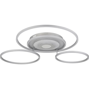 Globo - LED-dæmpbar loftlampe LED/60W/230V 2700-6500K 80,8x99,2 cm sølv + fjernbetjening