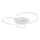 Globo - LED dæmpbar loftlampe LED/70W/230V 2700-6000K 105x26,5 cm sølv + fjernbetjening