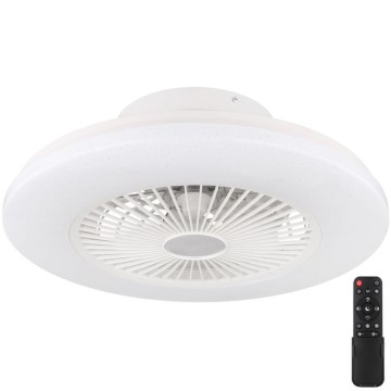 Globo - LED dæmpbar loftlampe med ventilator LED/30W/230V 3000-6500K + fjernbetjening