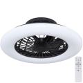 Globo - LED dæmpbar loftlampe med ventilator LED/30W/230V 3000-6500K + fjernbetjening
