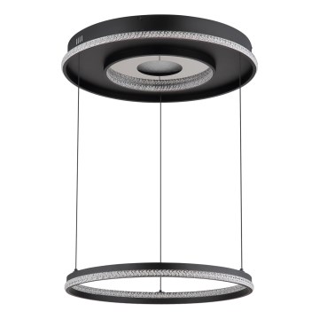 Globo - LED dæmpbar loftlampe på kabel LED/54W/230V 2700-6500K Ø 60 cm sort + fjernbetjening