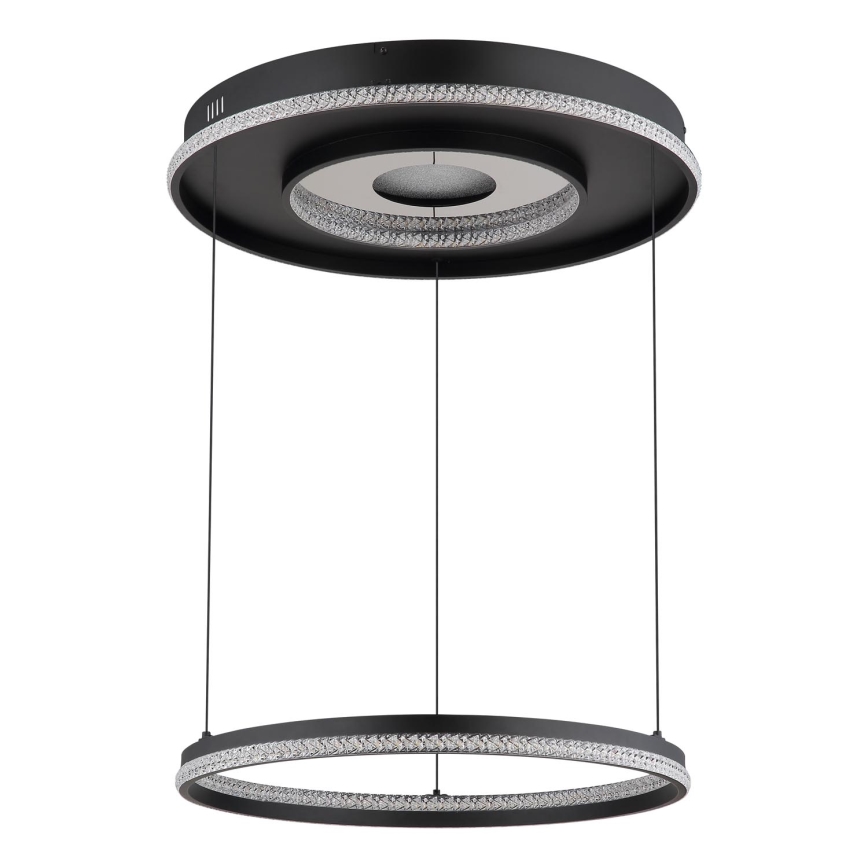 Globo - LED dæmpbar loftlampe på kabel LED/54W/230V 2700-6500K Ø 60 cm sort + fjernbetjening