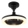 Globo - LED Dæmpbar loftventilator LED/20W/230V 3000-6500K sort + fjernbetjening