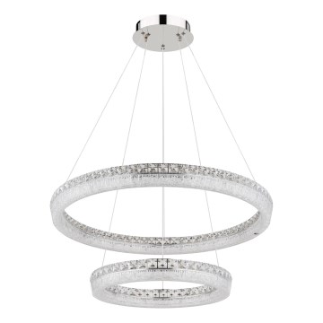 Globo - LED-dæmpbar pendel med wireophæng LED/72W/230V 2700-6000K klar + fjernbetjening