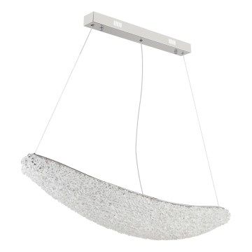 Globo - LED Dæmpbar pendel på kabel LED/40W/230V 2700-6000K blank krom + fjernbetjening