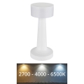 Globo - LED dæmpbar touch bordlampe LED/1W/3,7V 2700K/4000K/6500K 800 mAh USB hvid
