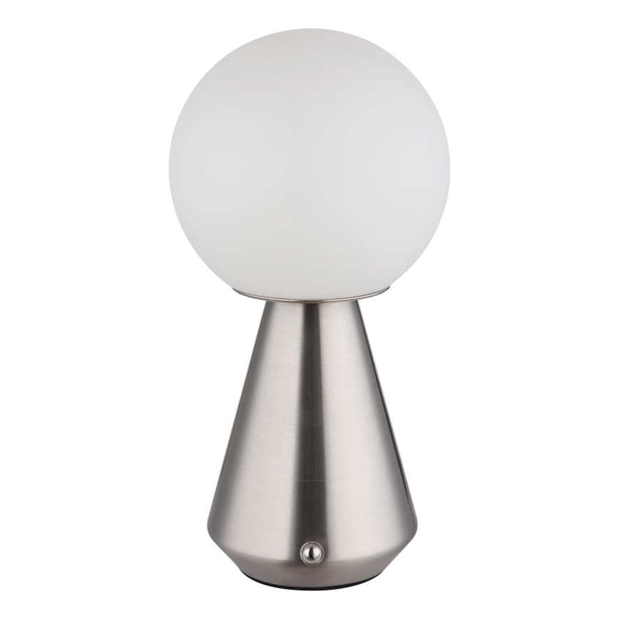 Globo - LED dæmpbar touch udendørs bordlampe LED/1,5W/5V 3000/4500/6500K 1800 mAh IP41 mat krom