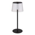 Globo - LED dæmpbar udendørs bordlampe med touch LED/1,8W/5V IP44 1800 mAh sort/klar