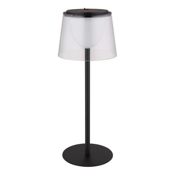 Globo - LED dæmpbar udendørs bordlampe med touch LED/1,8W/5V IP44 1800 mAh sort/klar