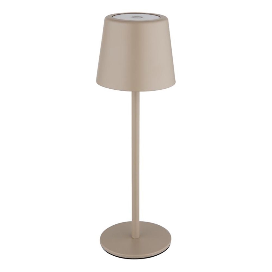 Globo - LED Dæmpbar udendørs touch-funktion bordlampe LED/2W/5V 3000/4000/6000K 2200 mAh IP44 cremefarvet