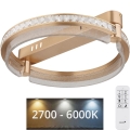 Globo - LED dæmpbart krystal loftlampe LED/36W/230V 2700K-6000K + fjernbetjening